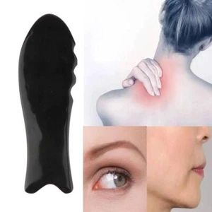 Gua Sha Schaber Schwarz Board Gesicht Nacken Muskel Körper Therapie Massagegerät - Bild 1 von 9