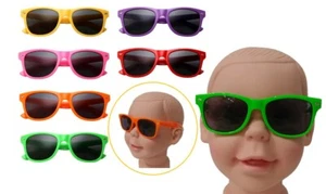 Small Kid Size Sqaure Lens Glasses Nerd Hipster Child Costume Age 3+ - Picture 1 of 14