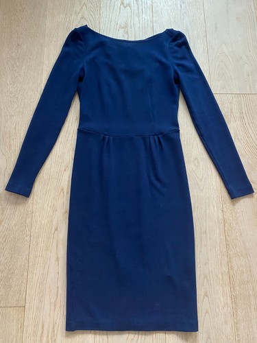 Authentic DSQUARED2 woman navy blue pencil dress Size Small Made in Italy