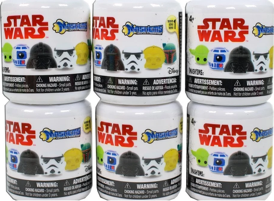 LOT OF 6 STAR WARS SERIES 1 MASHEMS BLIND CAPSULES NEW TY2845 - Image 1 of 2
