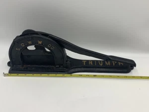 Antique S.C.W.W. Co Triumph Black Cast Iron Tobacco Cutter #J - Picture 1 of 8