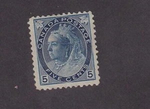 CANADA # 79 VF-MLH Q/VICTORIA 5cts NUMERAL ISSUE CAT VALUE $350 (KP22) - Picture 1 of 1