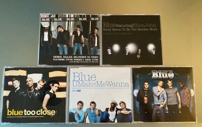Blue IMPORT 5 LOT: Signed Sealed Delivered, Sorry, Curtain Falls, UMakeme, Close - Image 1 of 4