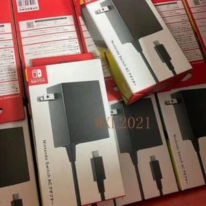 Black Original Portable AC Power Adapter Charger With Cable For Nintendo Switch - Picture 1 of 5