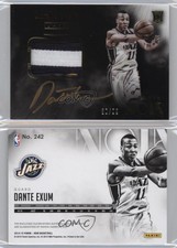 2014-15 Panini Noir Color Rookies /99 Dante Exum #242 RPA Rookie Patch Auto RC