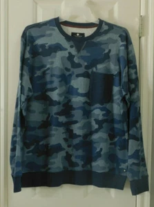 RUSSELL SIMMONS Argyleculture Men’s X-Large Sweatshirt Blue Camo NWT - Picture 1 of 4