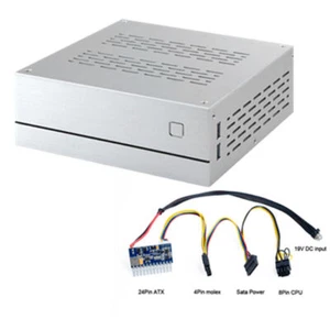 Computer Case With 200W AC-DC Power Supply Module For MINI-ITX(17x17) PC Desktop - Picture 1 of 11