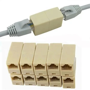8 broches RJ45 CAT5 coupleur mâle adaptateur RJ45 câble connexion câble - Photo 1/7