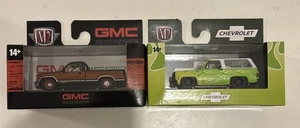 M2 Machines ‘89 GMC Sierra 1500 Woodgrain Custom& ‘73 K5 Blazer Target Exclusive - Picture 1 of 7