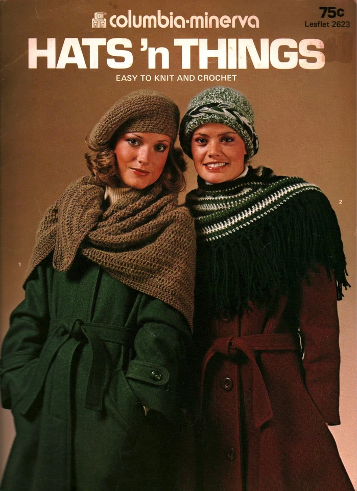 Chapéus 'n Things fáceis de tricotar e crochê | Columbia Minerva 2623 - Imagem 1 de 3