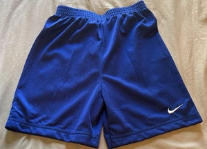 Boys Nike Blue Mesh Basketball Shorts Size 6 Years - Picture 1 of 5