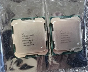 QTY 2 Intel Xeon E5-2620v4 2.1Ghz 8-Core 20M SR2R6 MATCHING PAIR - Picture 1 of 1