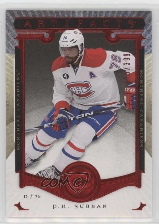 2015-16 Upper Deck Artifacts Ruby /399 PK Subban #9 - Image 1 of 2
