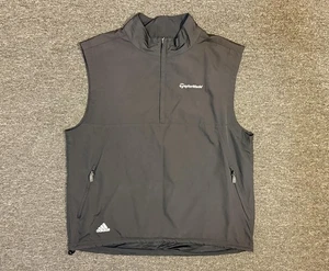 TaylorMade Weste Herren XL schwarz Golf Windbreaker Half Zip Adidas ärmellos - Bild 1 von 4