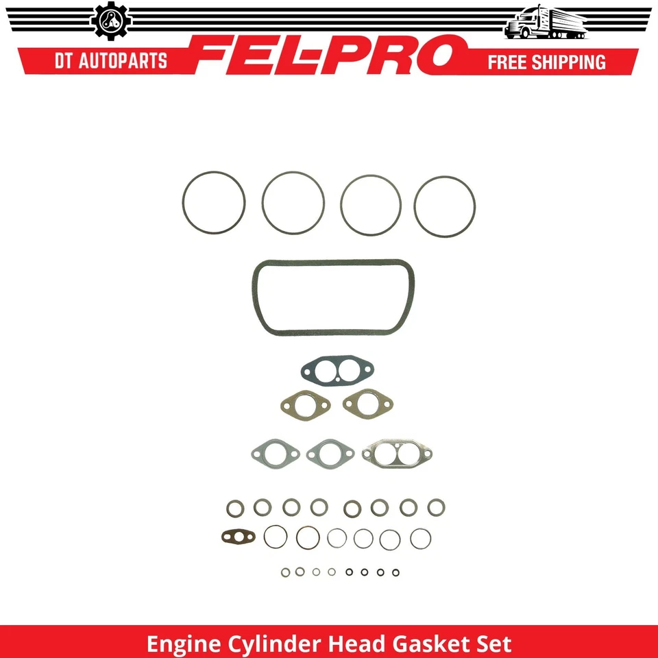 For 1963-1974 Volkswagen Transporter Engine Cylinder Head Gasket Set Fel-Pro Foto 1 de 1