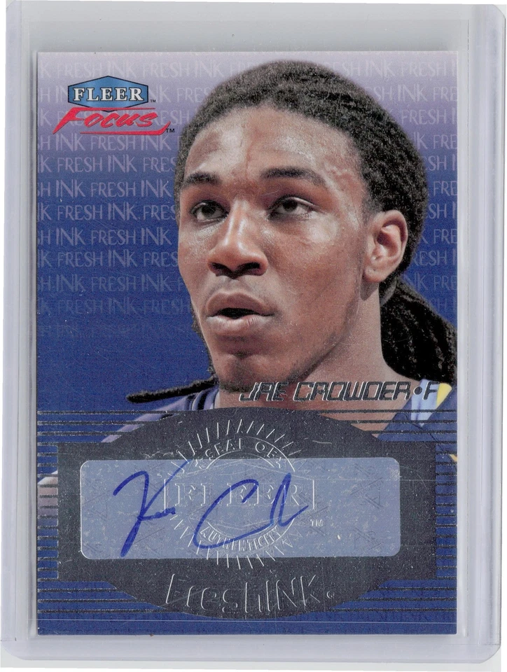 2012-13 Fleer Retro Jae Crowder AU #FFI-JC Eagles 99 00 Focus Fresh Ink - Image 1 of 2
