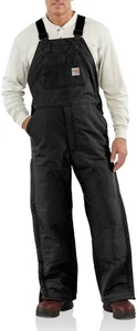 Babero de pato resistente al fuego Carhartt para hombre forrado en general 30W x 28L, negro - Imagen 1 de 1
