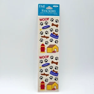 Frances Meyer Aufkleber Hund Welpe Motiv Pfoten Woof Knochen Hydrant Scrapbooking USA - Bild 1 von 6