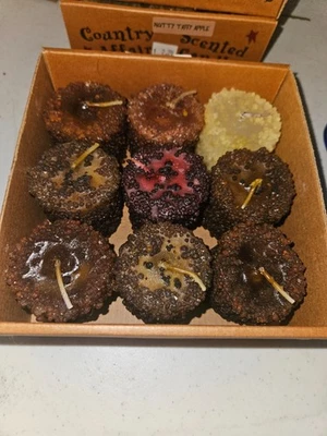 Rustic Primitive Grubby 蜡烛 Asst 香味 - 香味手工制作乡村装饰 — 第 1/3 张图片