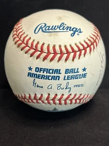 1997 Rawlings OMLB Signed Baseball Cleveland Indians Mesa Ogea Auto AL Season - Picture 1 of 5