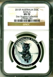 2015 P S50c Australia Koala Half Dollar Dan Hughes Collection NGC MS70 - Picture 1 of 1