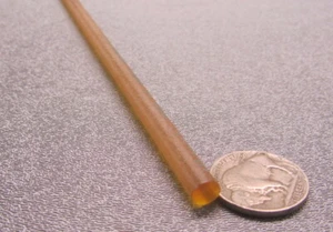 Ultem PEI Rod 1000-1000 Natural  .250" (1/4") Diameter Rod x 3 Ft Long - Picture 1 of 12