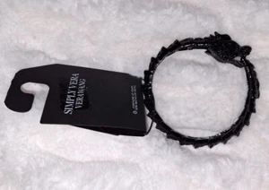 Simply Vera Vera Wang Dragon Bangle Bracelet Jet NWT - Picture 1 of 5