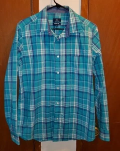 Mens Button Up Shirt Size Medium George - Picture 1 of 4