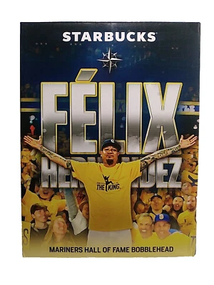 Starbucks Felix Hernandez Mariners Hall of Fame Bobblehead 2023 - Image 1 of 4