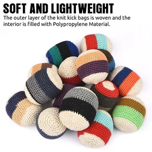 Kickbälle Cotton Hacky Sack - Fußsack, Jonglierball, bunter Stressball - Bild 1 von 6