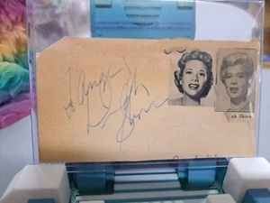 Dinah Shore Signed Paper With Jayne Mansfield  News Clipping - Picture 1 of 2