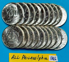 1964 P Kennedy halber Dollar BU Rolle mit 20 BU Münzen ~ Silber halber Dollar Lot #BU6