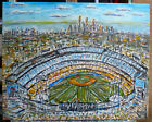 DODGER STADIUM oil painting New baseball 16x20 Los Angeles art original Crowell