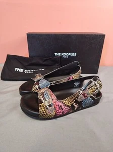 Women's The Kooples Snake Print Western Flat Sandal 38 US 7.5 - Bild 1 von 8