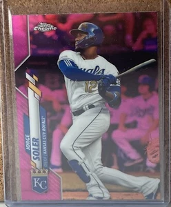 2020 Topps Chrome Jorge Soler Pink Refractor #20 Kansas City Royals - Picture 1 of 2