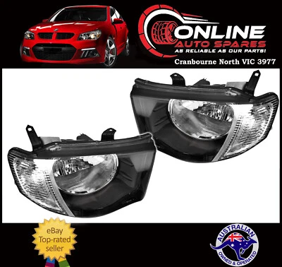 Par de faróis LH+RH fit Mitsubishi Triton Ute ML 06-09 GLS GLX-R VR farol - Imagem 1 de 3