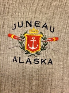 Polo Juneau Alaska Oarsman 913 Talla M Algodón Pesado Gris Hecho en EE. UU. - Imagen 1 de 6
