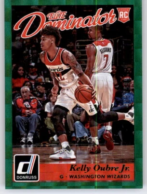 2015-16 Donruss Elite Dominators Green Kelly Oubre Jr #d /999 Rookie RC Wizards - Image 1 of 2