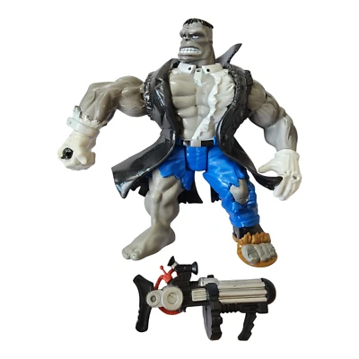 VTG Marvel Incredible Hulk Grey 6.5” Battle Mr FixIt Toybiz 1996 No Hat (Read) - Image 1 of 4