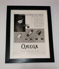 Art Deco Advert Omega Watch 1931 Original Framed Superb Condition