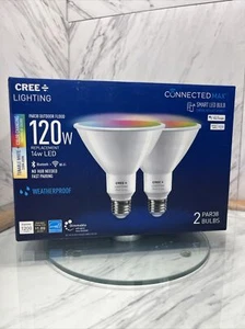 Cree Lighting Connected Max 120W Dimmable Smart LED Flood Light Bulb (2-Pack) - Picture 1 of 6