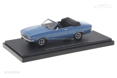 Opel Manta A Cabriolet Karmann 1971 Blu Avenue43 1:43 60086 - Immagine 1 di 4