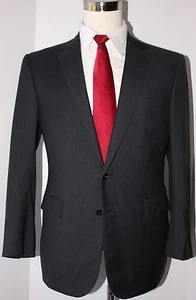 Ralph Lauren Black Label Gray 2 Button Dual Vented Wool Suit 42 Regular 36 26 - Picture 1 of 12