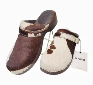 NEU RE/DONE 70s Classic Calf Hair Clogs Gr. 39 Damen 8,5 Made In Italy - Bild 1 von 11