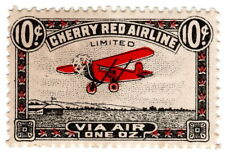 (I.B) Canada Private Air Mail : Cherry Red Airline 10c