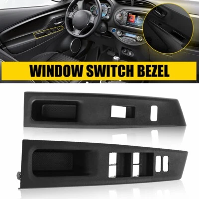 Cubierta de control del bisel del interruptor del panel de la ventana eléctrica para Toyota Yaris 2012-2014 4 puertas Foto 1 de 4