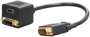 BYTECC BTA-031 HDMI Female & DVI-D(Dual link) Female with Nuts to DVI-D Male - Picture 1 of 2
