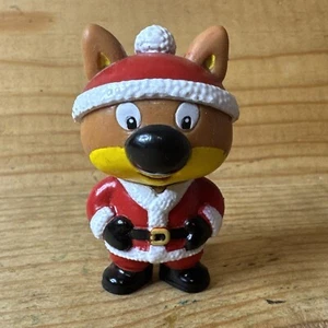 Figurine Mini Loup Drôle de Noël HL 5cm Loup Père Noël Santa Mini Wolf Figure - Imagen 1 de 6