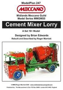 Meccano Model Plan - Cement Mixer Lorry - Picture 1 of 1