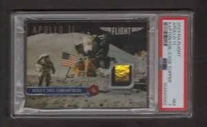 2023 HISTORIC AUTOGRAPHS FLIGHT APOLLO 11 KAPTON FOIL RELIC CARD 2/8 PSA 7 - Picture 1 of 2
